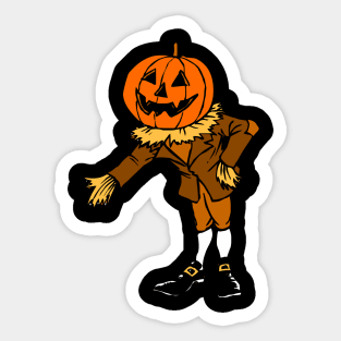 pumpkin on halloween Sticker